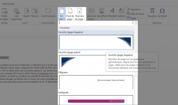 Word - Mise en page — Xyoos